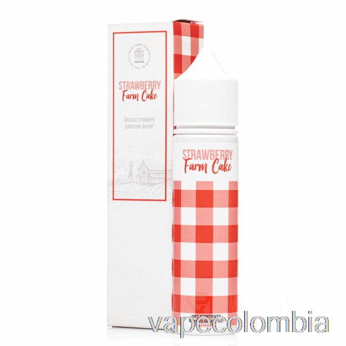 Vape Recargable Fresa Farm Cake - Granjas Frescas - 60ml 3mg